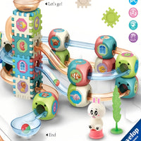 DIY Ball Track Building Blocks Set - Educational Marble Run Toy for Kids | STEM Building Kit with 126 Pieces | Buy Online in Pakistan