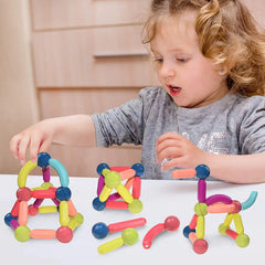 36-Piece Magnetic Building Blocks for Kids - STEM Educational Construction Toy with Magnetic Sticks and Balls for Creative 3D Building Spark Creativity & Brain Development with this 36-Piece Magnetic Building Set | Fun STEM Toy for Kids Ages 3+