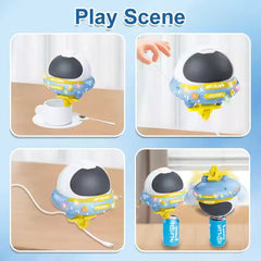 Gravity-Defying Balanced Astronaut Toy - STEM Gyroscope Robot with Lights & Music for Kids