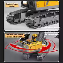 Remote Control Excavator Toy - Volvo Builder Model with 6CH Functions | Construction Vehicle for Kids