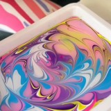 Kids Water Marbling Paint Kit - The Master of the Ebru Art Set for Paper & Crafts | Creative STEM Toy for Boys & Girls