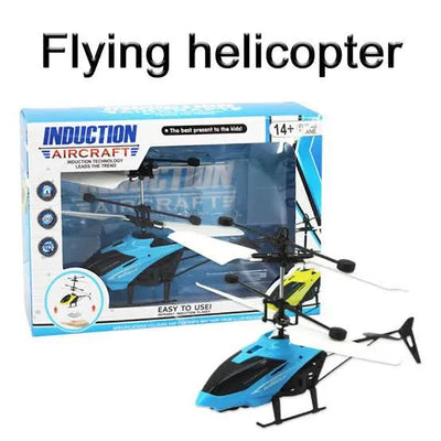 Hand-Controlled Induction Helicopter - USB Rechargeable Flying Toy with Gyro & LED Lights | Easy to Fly Sensor Drone for Teens & Adults (14+)