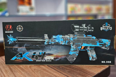 3-in-1 AK47 Toy Blaster Rifle - Shoots Water Gel Balls, Suction Darts & Soft Foam Bullets | Outdoor Shooting Game for Kids & Teens