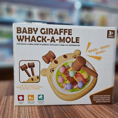 Kids Giraffe Whack-A-Mole Game - Toddler Pounding Toy with 2 Hammers for Hand-Eye Coordination & Fine Motor Skills  Sharpen Skills with the Fun Giraffe Whack-A-Mole Game! | Interactive Pounding Toy for Toddlers, Perfect for 2 Players