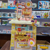 Kids Kitchen Playset with Lights & Sounds - "Happy Kitchen" Pretend Cooking Toy with Utensils & Accessories for Toddlers & Girls