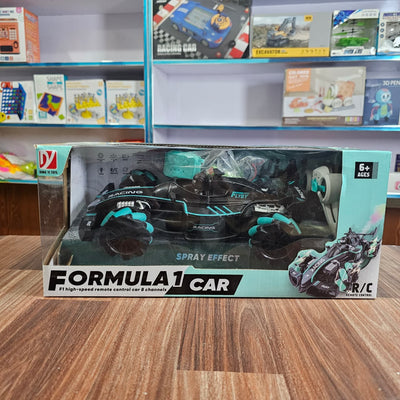 Formula 1 Remote Control Car for Kids – 8-Channel F1-Style RC Racing Car with LED Lights, Mist Spray Effect, Drift Wheels & Rechargeable Battery – High-Speed Electric Toy Car for Boys & Girls (Ages 6+)