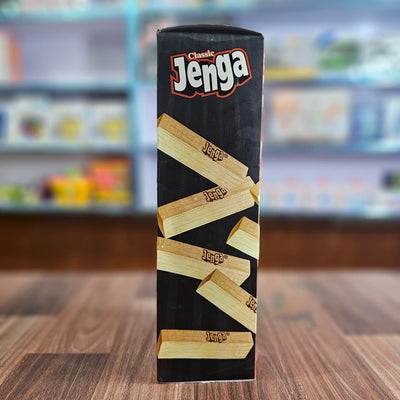Jenga Classic Game by Hasbro – Genuine Hardwood Stacking Tower Game for Kids, Teens & Adults | Original Tumbling Block Family Game (Ages 6+)