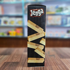 Jenga Classic Game by Hasbro – Genuine Hardwood Stacking Tower Game for Kids, Teens & Adults | Original Tumbling Block Family Game (Ages 6+)