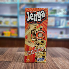 Jenga Classic Game by Hasbro – Genuine Hardwood Stacking Tower Game for Kids, Teens & Adults | Original Tumbling Block Family Game (Ages 6+)
