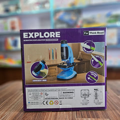 Kids’ STEM Microscope Science Kit – 50X-250X Magnification Educational Toy with Slides & Lab Tools | Scientific Exploration Microscope Set for Ages 8+