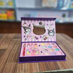 Kuromi-Themed Kids Makeup Box with Beads – Pretend Play Cosmetic Set for Girls | Fun Makeup Kit with Accessories, Brush & Beads Craft – Safe & Non-Toxic Beauty Toy for Ages 3+