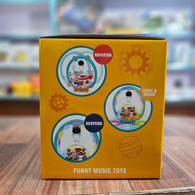 Suspended Astronaut Space Toy for Kids – Rotating UFO with Lights, Music & Levitating Astronaut | Interactive Educational Toy for Boys & Girls Ages 3+