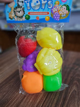 Soft Fruit ChuChu Toys – 6-Piece Colorful Vegetable & Fruit Set for Toddlers | Squeezable Non-Toxic Educational Play Food for Ages 3+ | Bathtime, Role Play & Sensory Toy Set