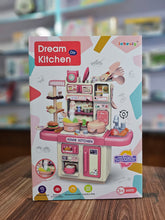 Dream Kitchen DIY Cooking Set for Kids – Real Steam Mist Stove with Lights, Utensils, Food Accessories & Water Cycle Sink | Pretend Play Home Kitchen for Toddlers Age 3+