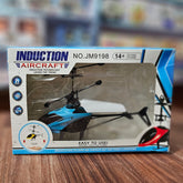 Hand-Controlled Induction Helicopter - USB Rechargeable Flying Toy with Gyro & LED Lights | Easy to Fly Sensor Drone for Teens & Adults (14+)