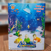 Inflatable Tummy Time Water Mat for Babies - Sensory Ocean Activity Mat Ocean Themed Sensory Play Mat for Infant Development & Crawling