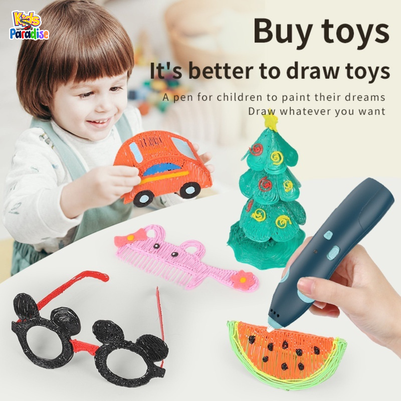Safe 3D Pen for Kids - Low-Temperature 3D Drawing Pen with No Hot Parts | Perfect STEM Toy for Boys & Girls Ages 3+