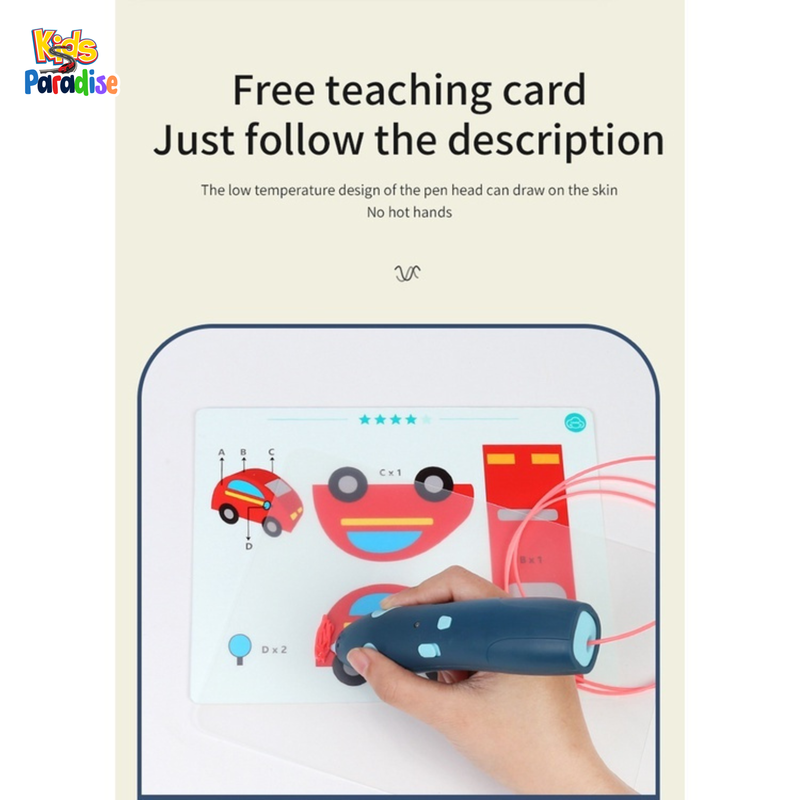 Safe 3D Pen for Kids - Low-Temperature 3D Drawing Pen with No Hot Parts | Perfect STEM Toy for Boys & Girls Ages 3+