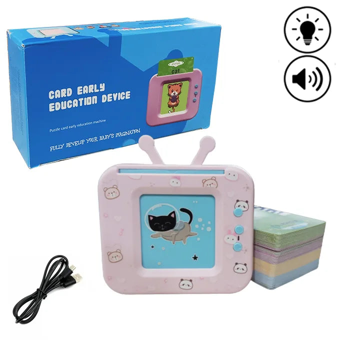 alking Flash Cards for Toddlers - Early Learning Educational Toy with 109 Cards & 218 Words | Audio Reader for Kids