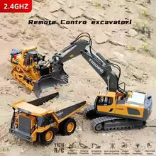 Remote Control Excavator Toy - Volvo Builder Model with 6CH Functions | Construction Vehicle for Kids