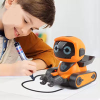 Mini Drawing Robot Toy for Kids - Educational STEM Vibrobot with Marker & Lights | Battery Operated Drawing Fun | Buy Online in Pakistan