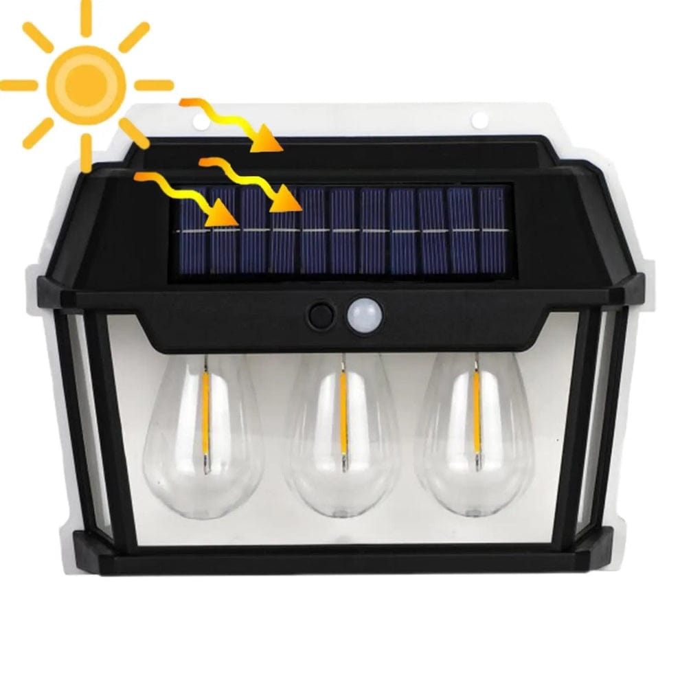 Solar-Powered Wall Lamp with Motion Sensor & 3 Lighting Modes - Perfect for Outdoor Lighting