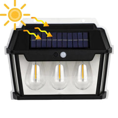Solar-Powered Wall Lamp with Motion Sensor & 3 Lighting Modes - Perfect for Outdoor Lighting
