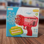 Electric Bubble Gun Bazooka for Kids - Multi-Hole Automatic Bubble Machine Blower for Outdoor Parties & Summer Fun