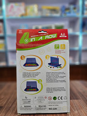 4 in a Row Strategy Game for Kids – Classic Two-Player Connect Game with Checker Discs | Educational Board Game for Reasoning, Color Recognition & Fun | Ages 3+