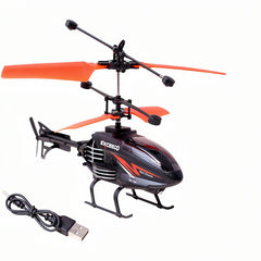 🛩️ Gesture Sensor Control Flying RC Helicopter with Hand Watch Remote - Rechargeable Drone Toy for Kids in Pakistan