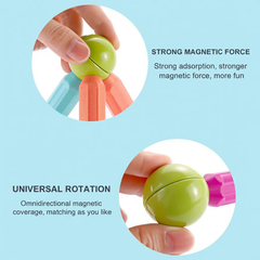 25-Piece Magnetic Building Blocks for Kids - STEM Educational Construction Toy with Magnetic Sticks and Balls for Creative 3D Building Spark Creativity & Brain Development with this 25-Piece Magnetic Building Set | Fun STEM Toy for Kids Ages 3+