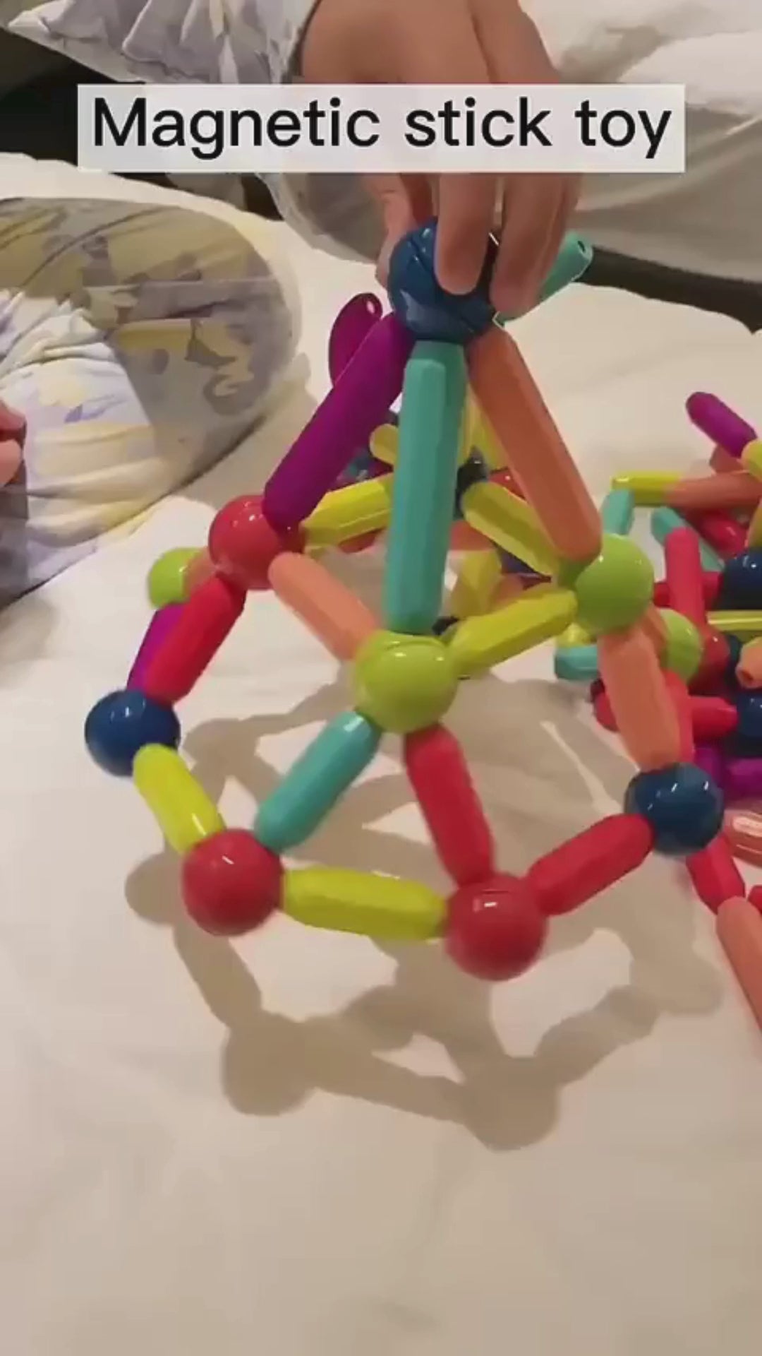 36-Piece Magnetic Building Blocks for Kids - STEM Educational Construction Toy with Magnetic Sticks and Balls for Creative 3D Building Spark Creativity & Brain Development with this 36-Piece Magnetic Building Set | Fun STEM Toy for Kids Ages 3+